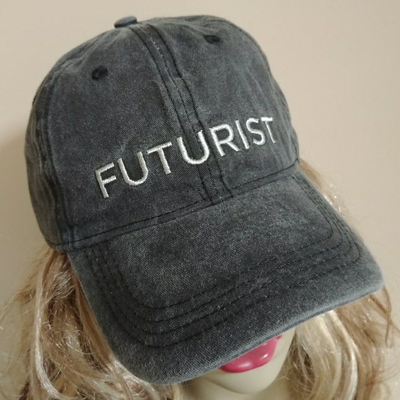 FUTURIST SO GREY ADJUSTABLE BASEBALL HAT CAP - Picture 3 of 4